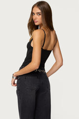 Shulah Cutout Cupped Bodysuit