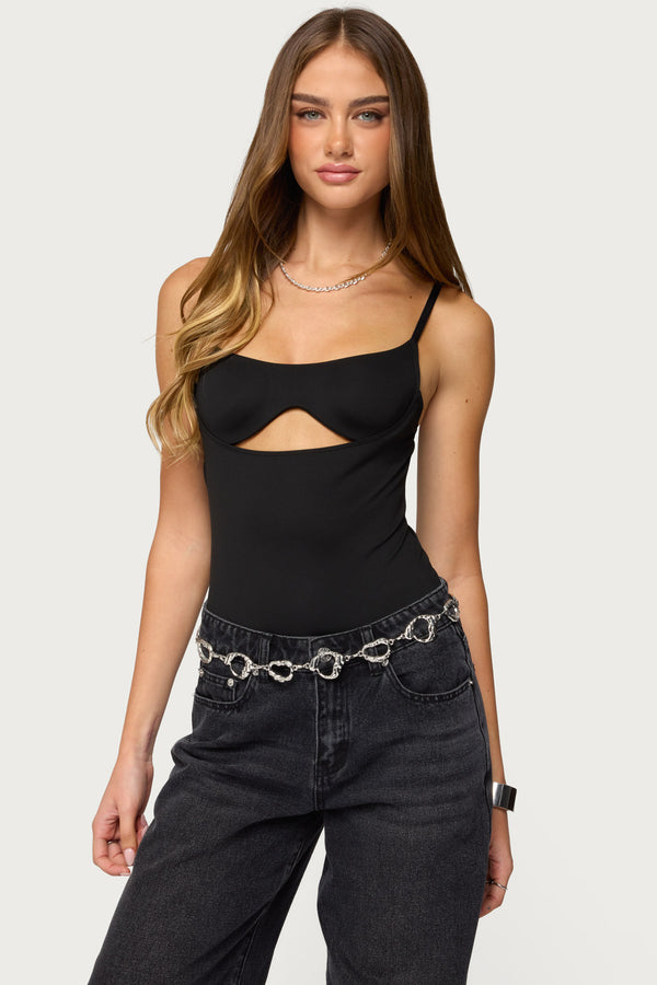 Shulah Cutout Cupped Bodysuit view 1