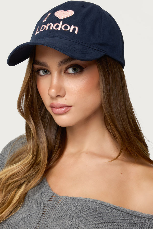 I Love London Baseball Cap view 1
