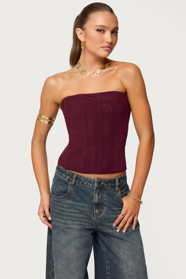 Reed Sheer Mesh Corset view 1