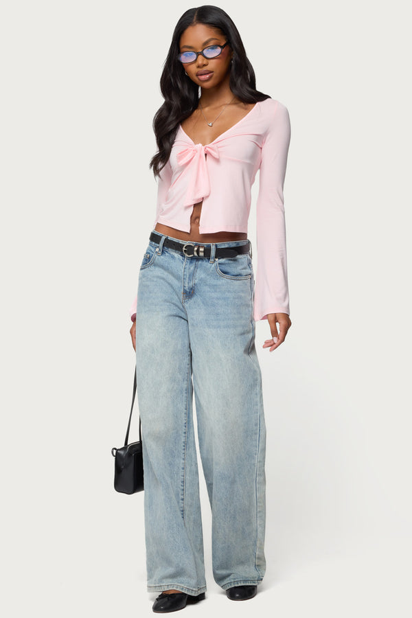 Scarlette Tie Front Top view 2