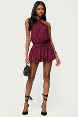 Aida Backless Bubble Mini Dress