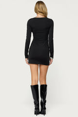 Nairobie Cowl Neck Mini Dress