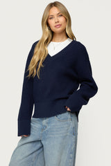 Bluebell Oversized Waffle Knit Sweater