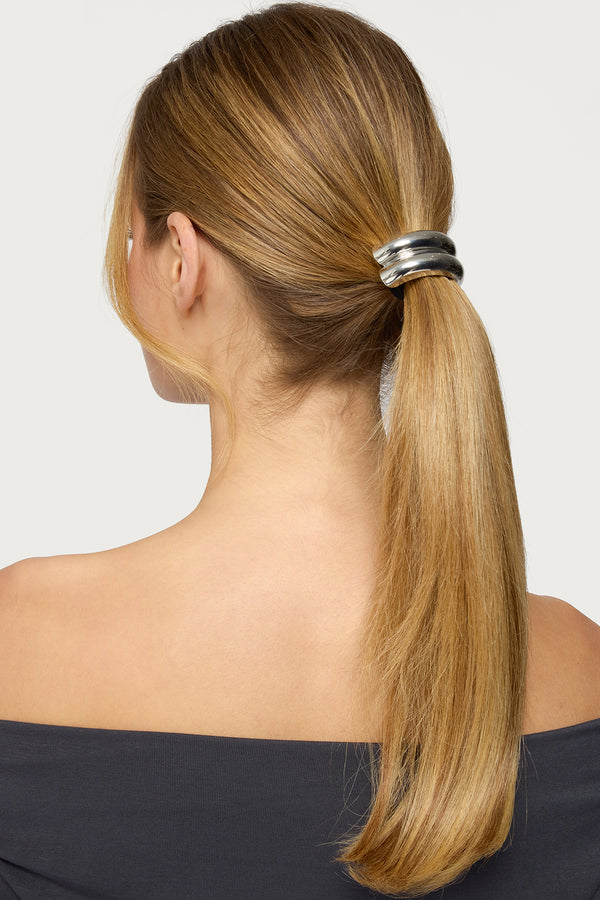 Sleek Double Cuff Hair Tie view 1