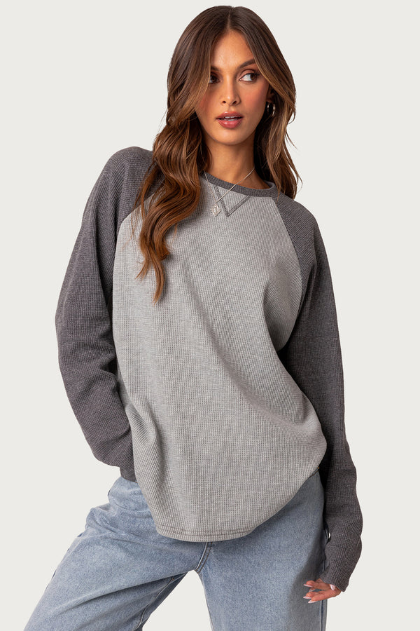 Me Time Oversized Waffle Top view 1