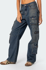 Adana Low Rise Baggy Cargo Jeans
