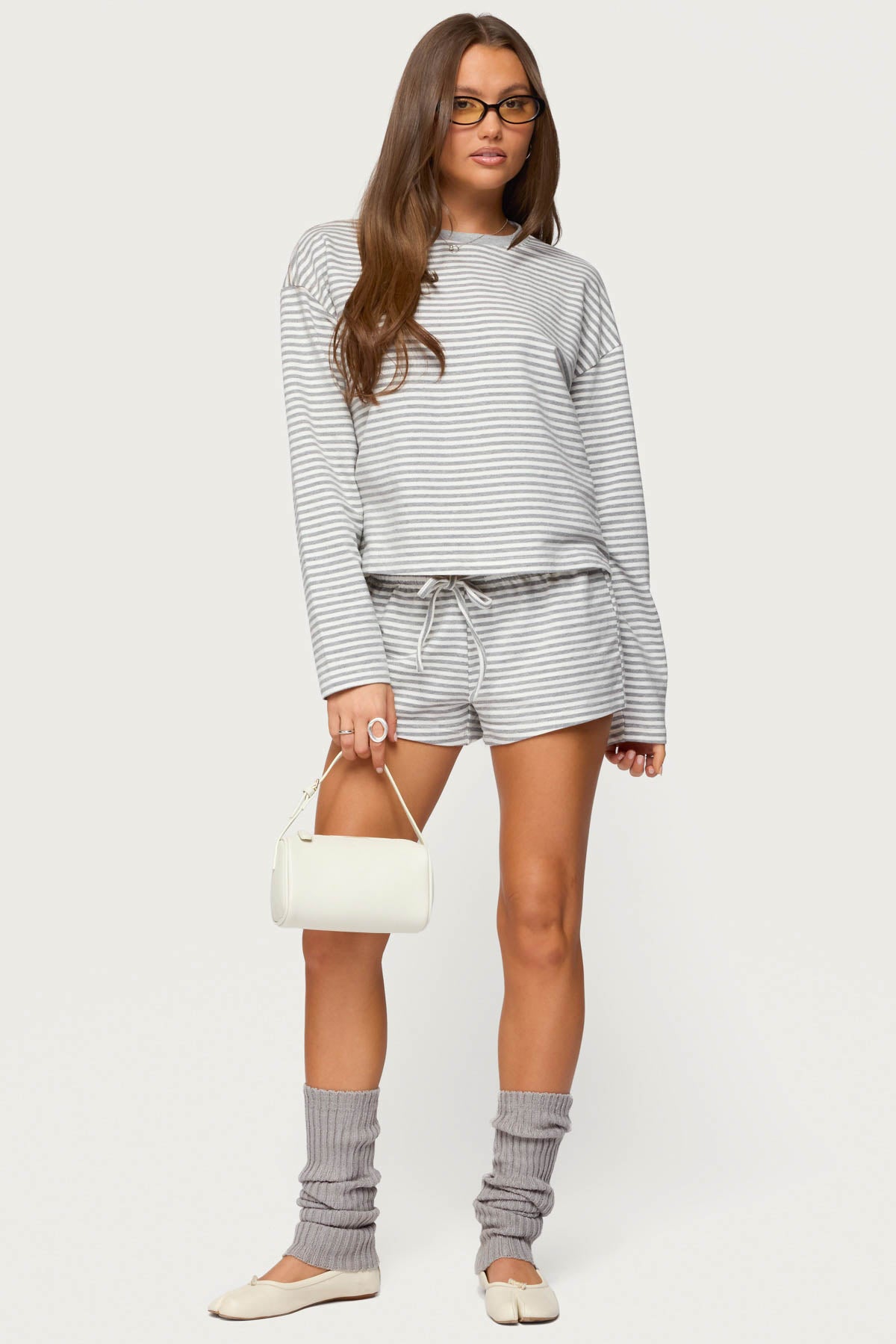 Jainee Striped Long Sleeve T Shirt