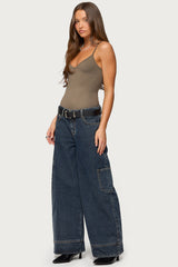Nea Pocket Low Rise Baggy Jeans