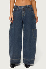 Nea Pocket Low Rise Baggy Jeans