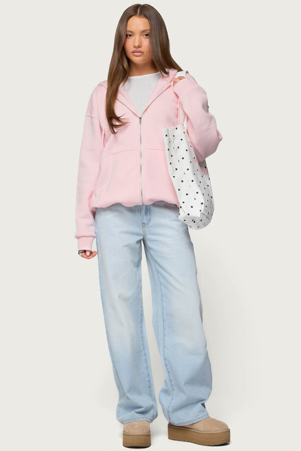 Rocia Oversized Zip Up Hoodie view 2