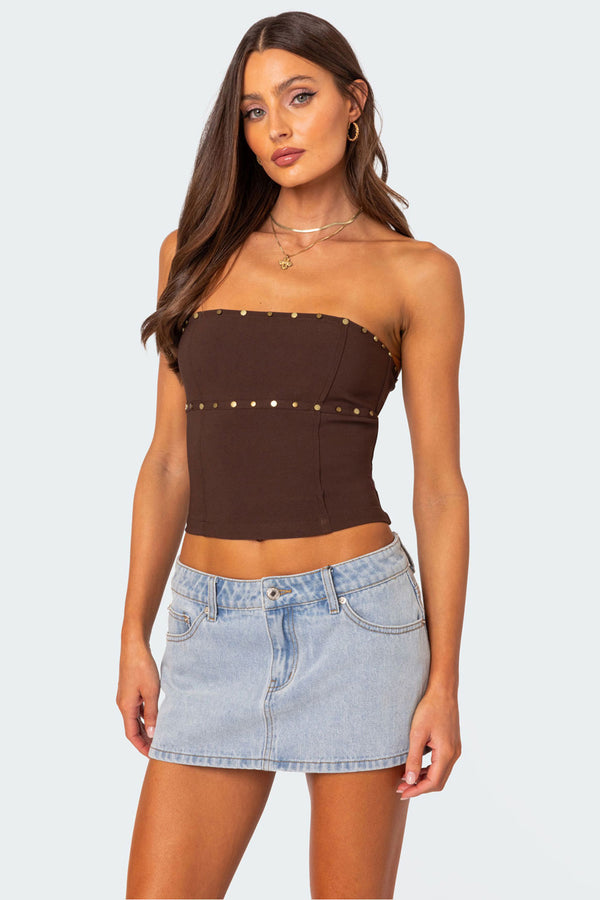 Darcy Studded Lace Up Corset view 1