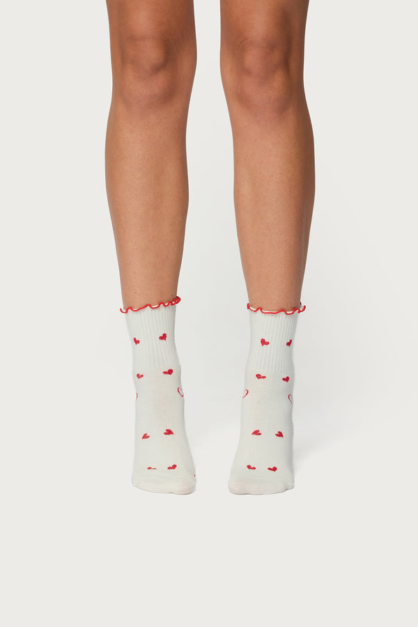 Contrast Frilly Socks view 2