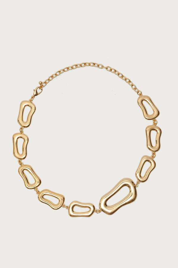 Chunky Oval Chain Necklace view 2