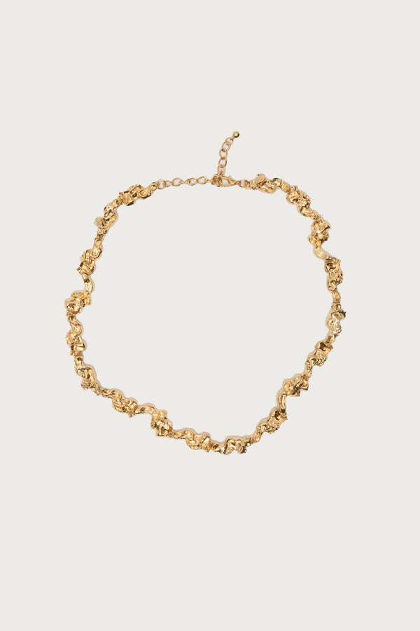 Abstract Textured Necklace view 2