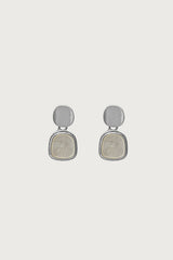 Iridescent Stone Dangle Earrings