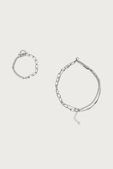 Mixed Chain Layered Bracelet Pack