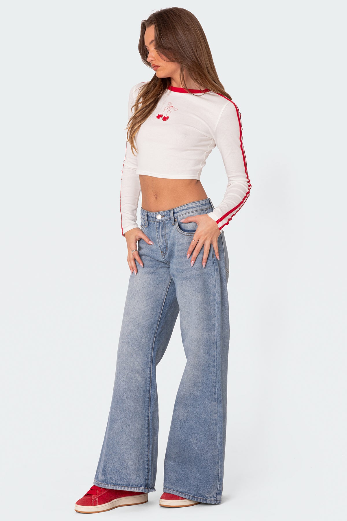 Low Rise Bootcut Jeans