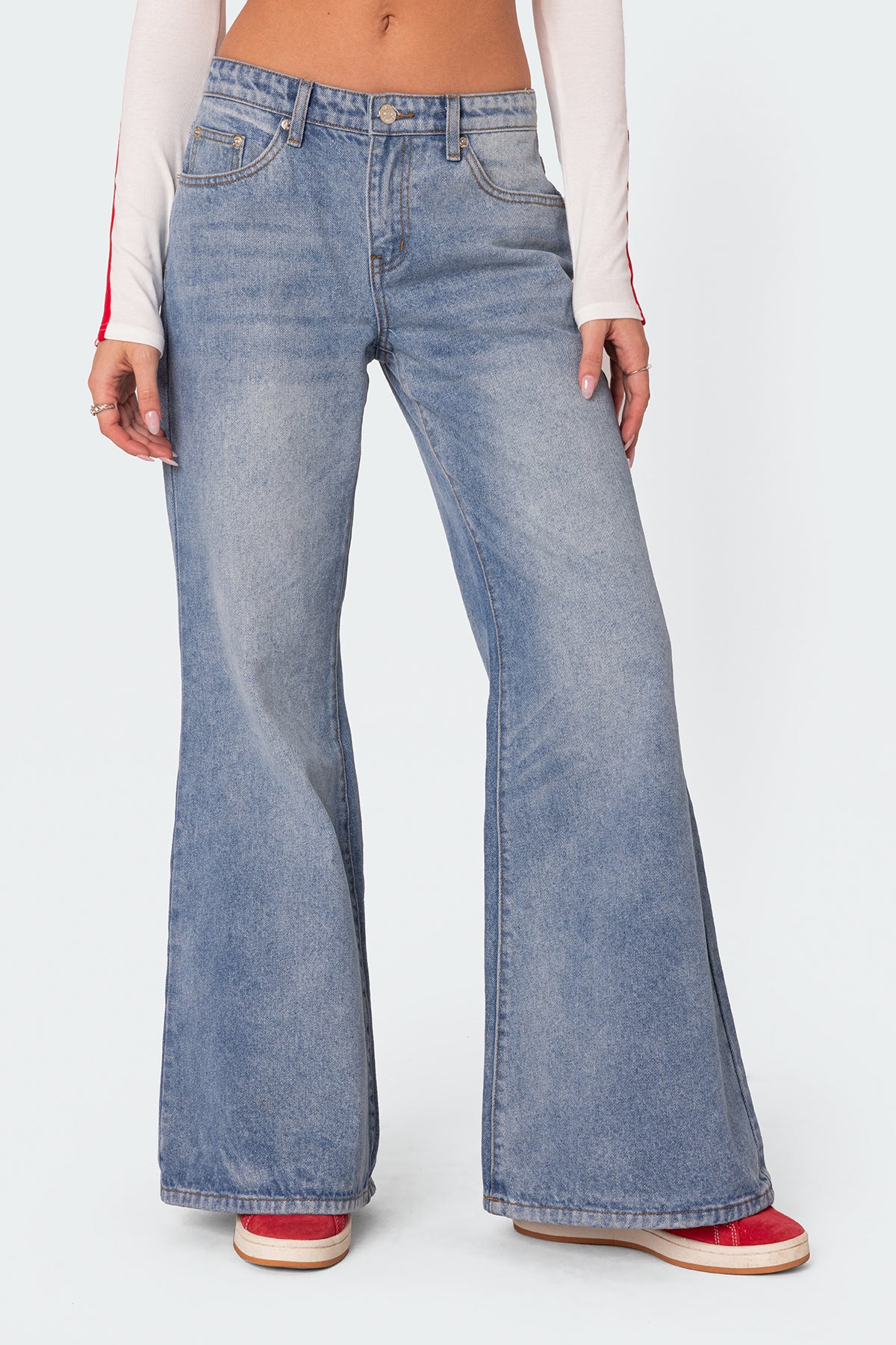 Low Rise Bootcut Jeans