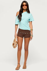Mariee Asymmetric Off Shoulder Top