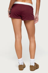 Edikted Athlete Contrast Micro Shorts