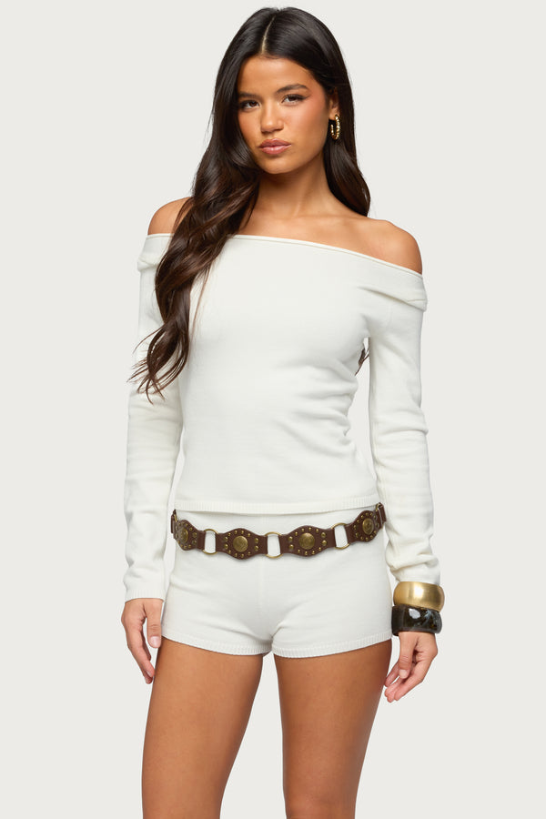 Arianna Off Shoulder Sweater view 1