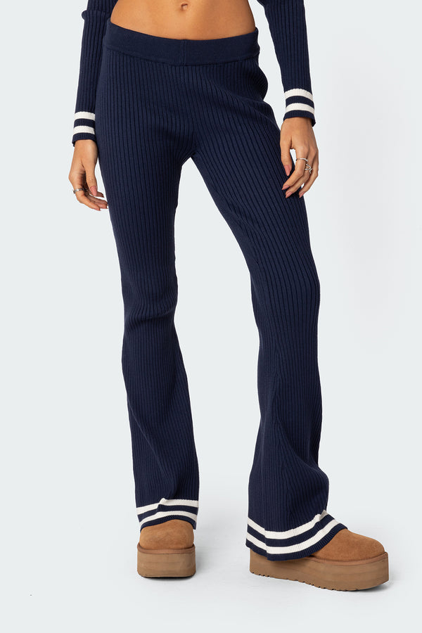 Pluto Ribbed Flared Pants view 2