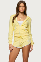 Madilyn Terry Cloth Zip Up Hoodie