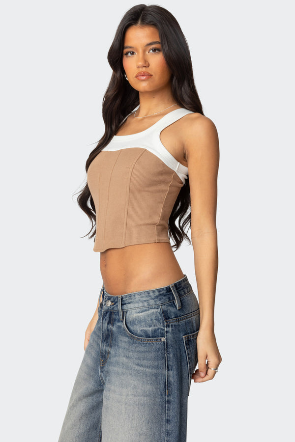 Ila Contrast Layered Corset view 2