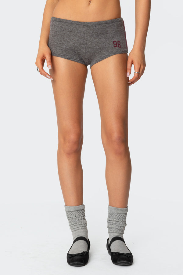 Heart Knit Micro Shorts view 2