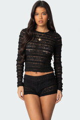 Maisley Sheer Lace Top