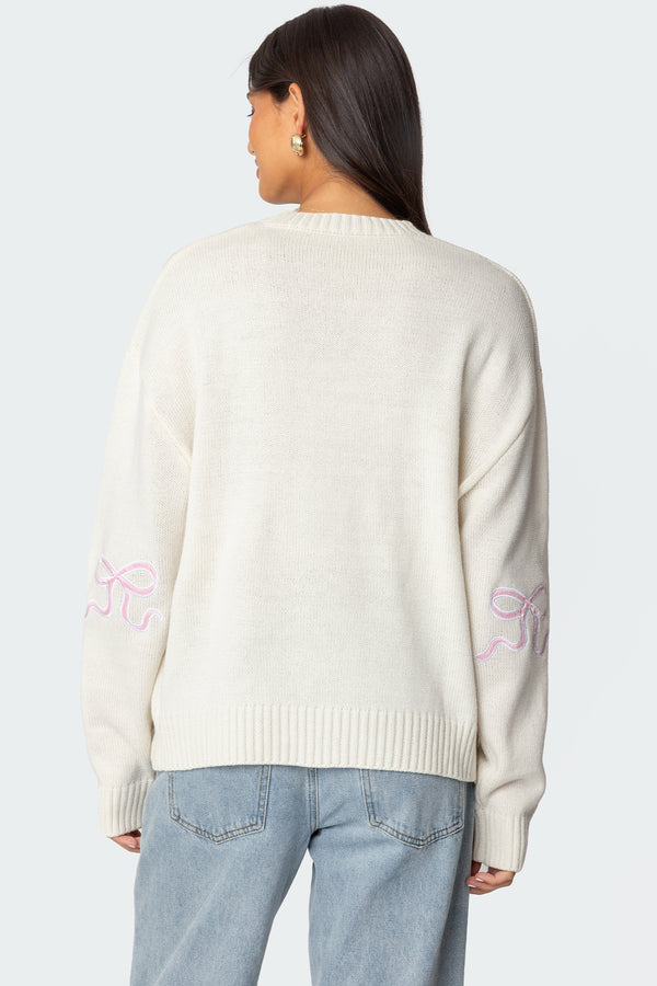 Rutie Bow Patch Sweater view 2