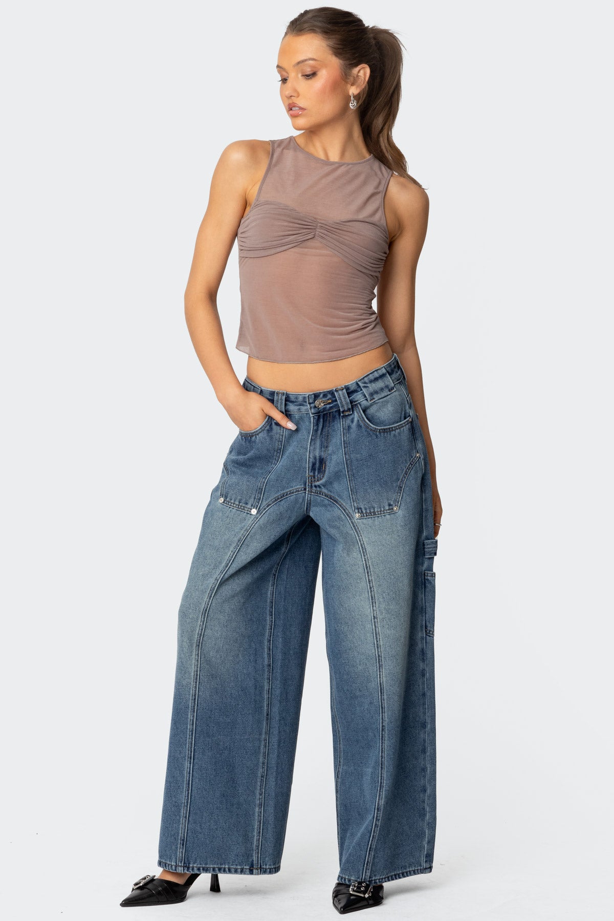 Tal Low Rise Baggy Carpenter Jeans