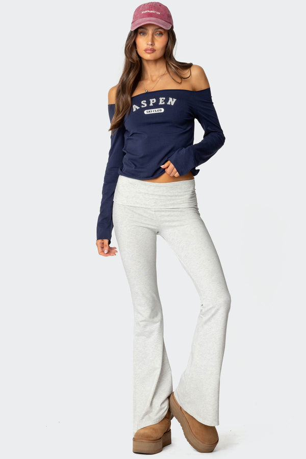 Aspen Ski Club Off Shoulder Top view 2