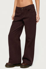 Petite Roman Low Rise Baggy Jeans