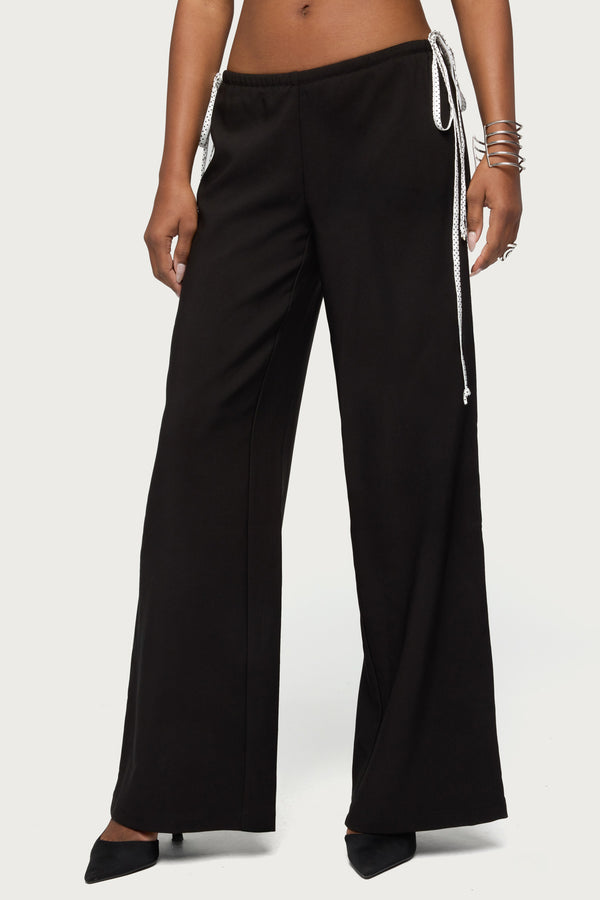 Mikah Dotted Ribbon Wide Leg Pants view 2