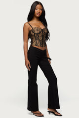 Alyce Crossover Flared Pants