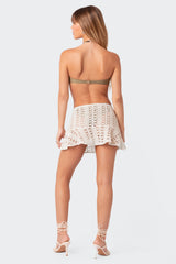 Violet Crochet Mini Skirt