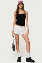 Leilani Ribbon Lacey Tank Top