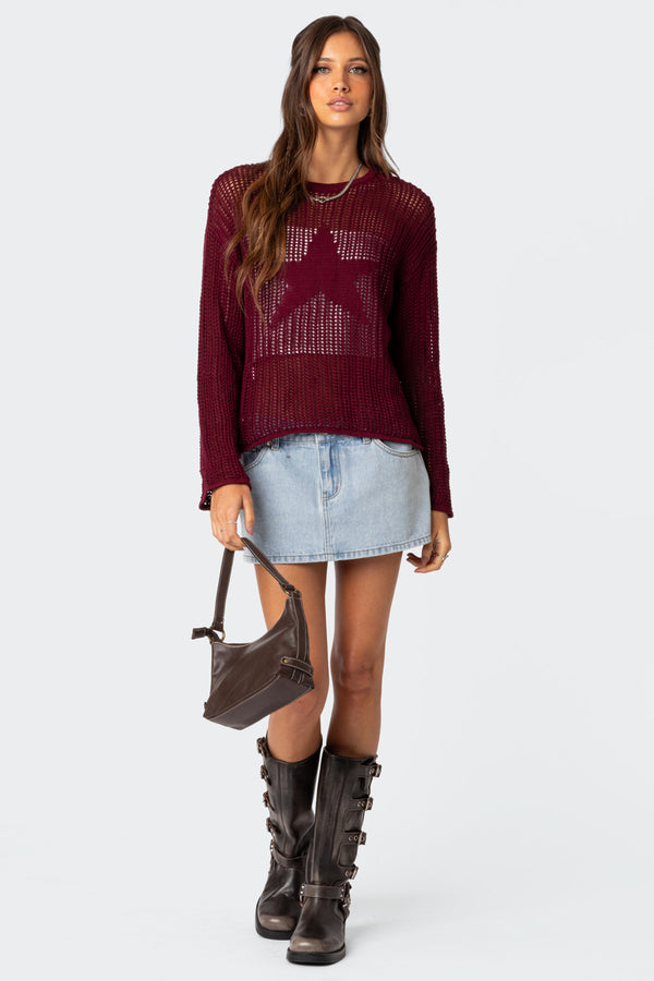 Seeing Stars Oversized Sweater view 2