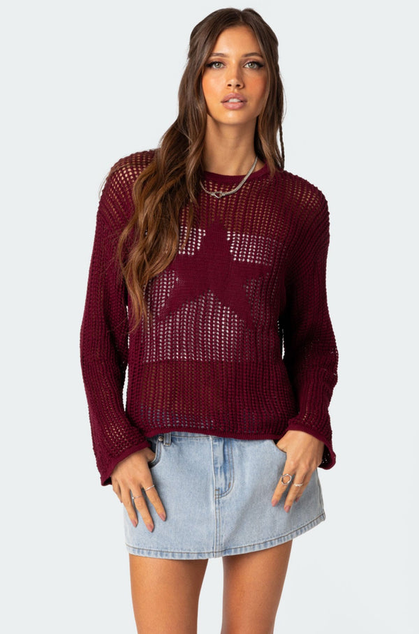 Seeing Stars Oversized Sweater view 1
