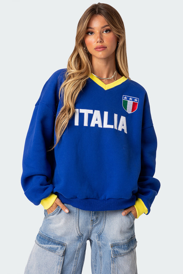 Italy Oversized Sweatshirt view 1