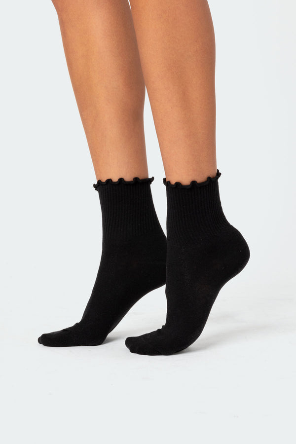 Frilled Hem Socks view 1