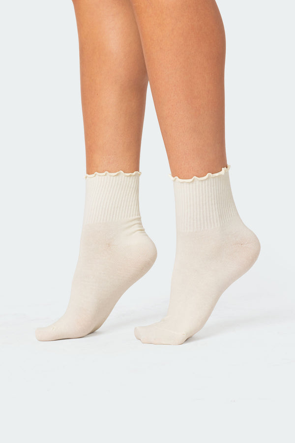Frilled Hem Socks view 1