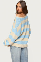 Tracie Striped Oversized Sweater