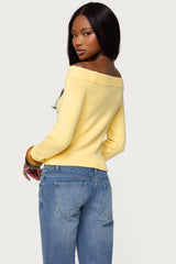 Elona Off Shoulder Knit Top