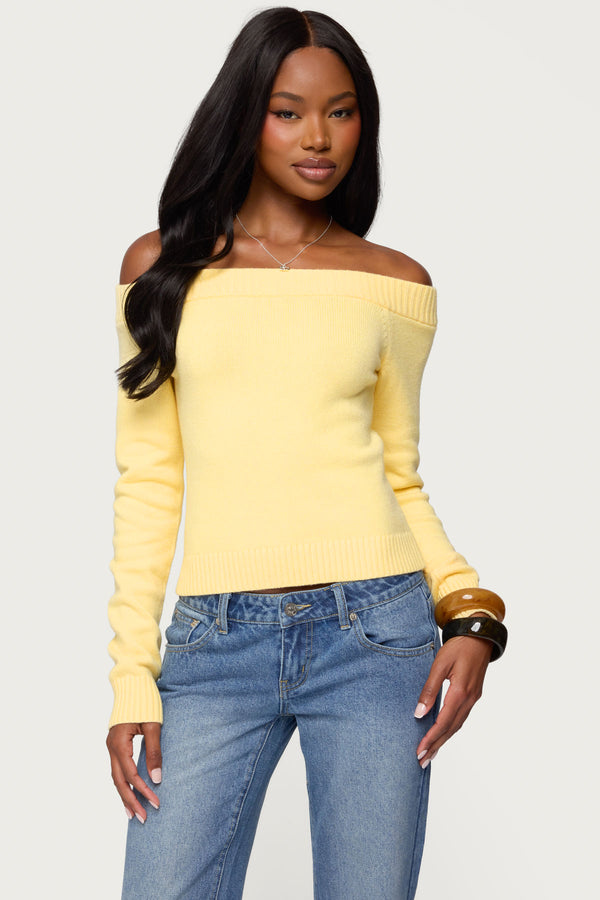 Elona Off Shoulder Knit Top view 1