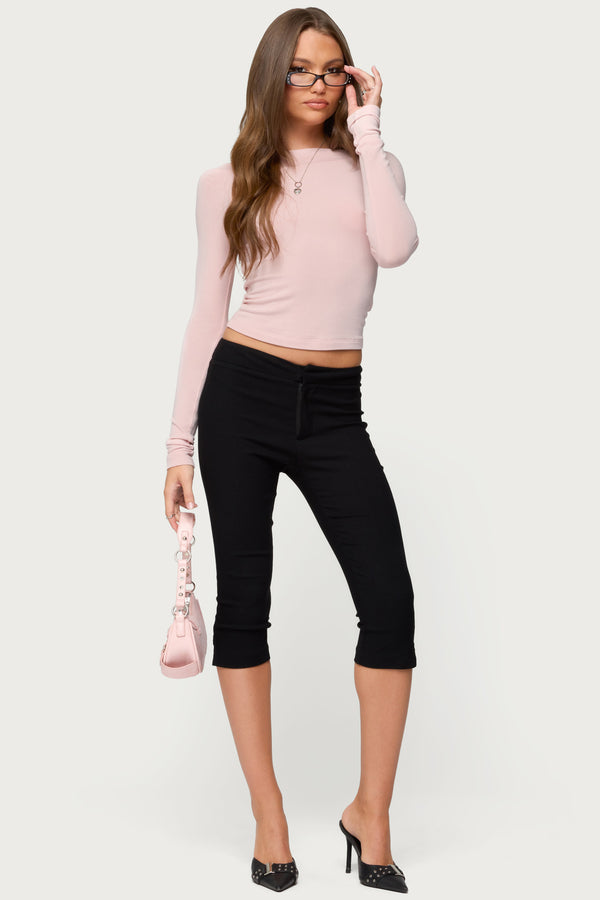 Embry Boat Neck Raglan Top view 2