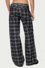 Kailani Plaid Low Rise Baggy Jeans