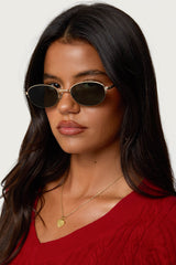 Luella Round Metal Sunglasses